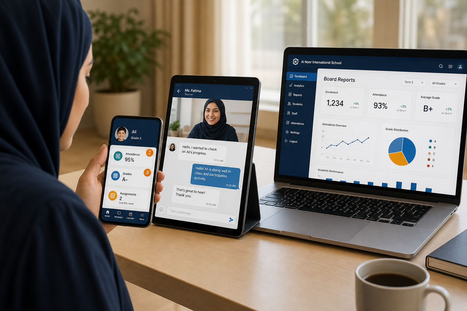 Engagement portals for parents and stakeholders